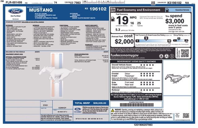 2019 Ford Mustang GT
