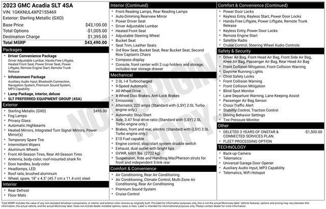 2023 GMC Acadia SLT