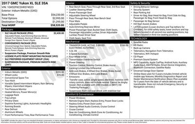 2017 GMC Yukon XL SLE