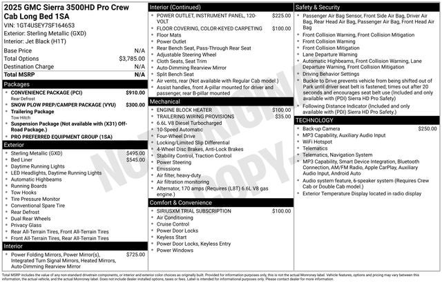 2025 GMC Sierra 3500HD Pro