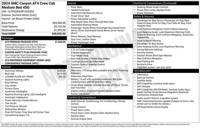 2024 GMC Canyon AT4