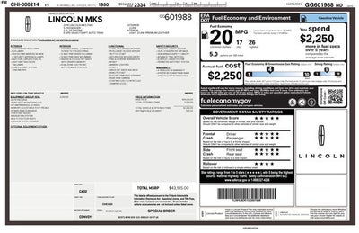 2016 Lincoln MKS Base
