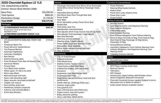2020 Chevrolet Equinox LS