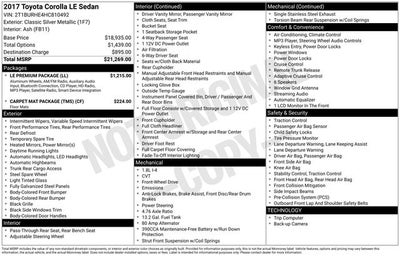 2017 Toyota Corolla L