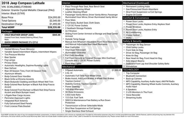2018 Jeep Compass Latitude