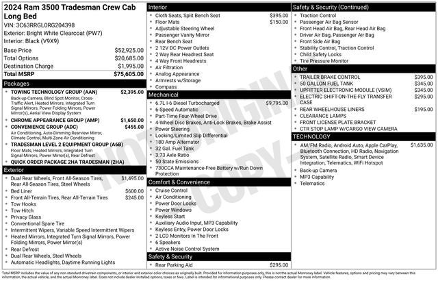 2024 RAM 3500 Tradesman
