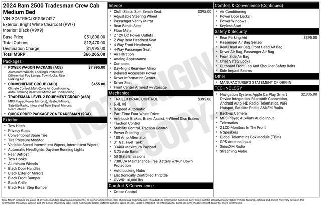 2024 RAM 2500 Tradesman