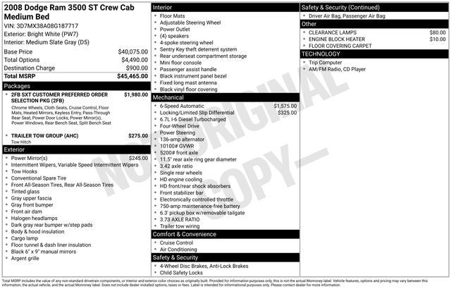 2008 Dodge Ram 3500 ST