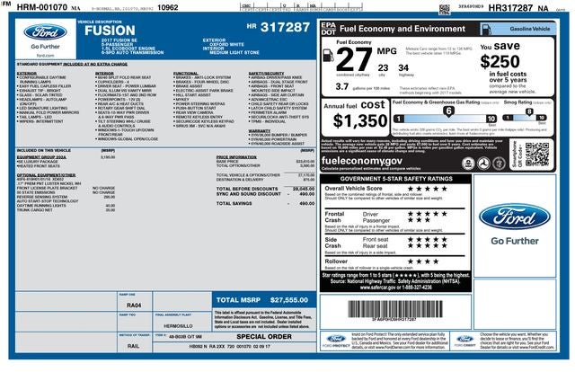 2017 Ford Fusion SE