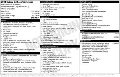 2024 Subaru Outback Wilderness