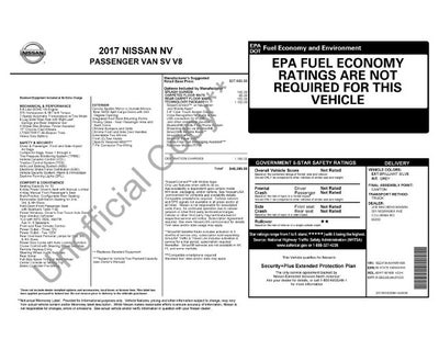 2017 Nissan NV Passenger SV