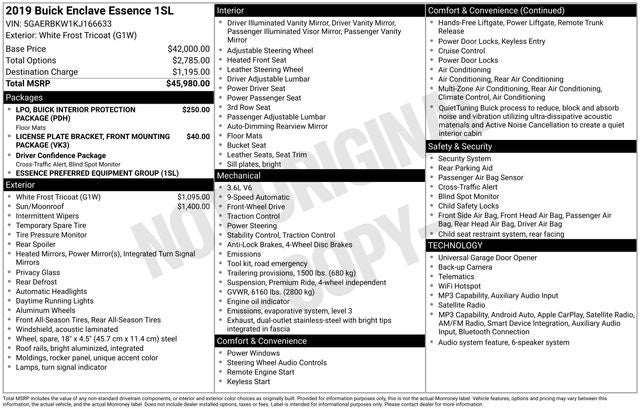2019 Buick Enclave Essence