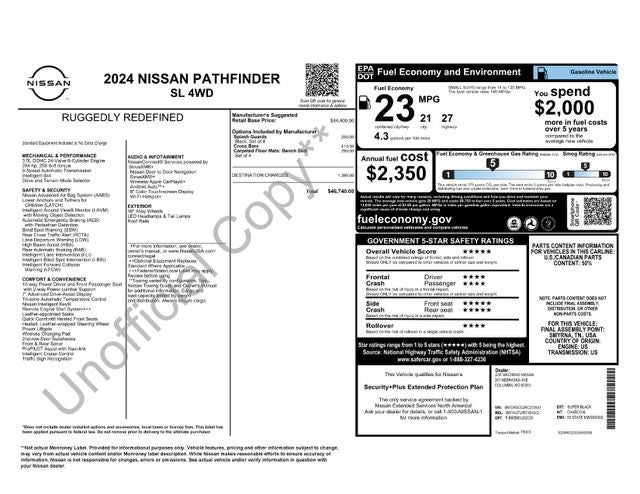 2024 Nissan Pathfinder SL