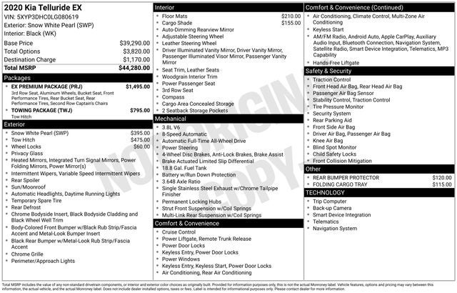 2020 Kia Telluride EX