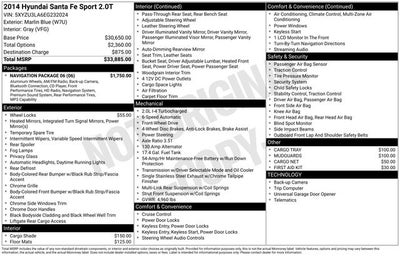 2014 Hyundai Santa Fe Sport 2.0T