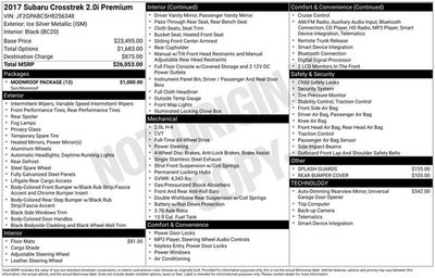 2017 Subaru Crosstrek 2.0i Premium