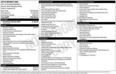 2015 INFINITI Q40 Base