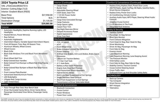 2024 Toyota Prius Limited