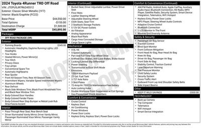 2024 Toyota 4Runner TRD Off-Road