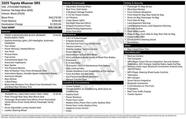 2025 Toyota 4Runner SR5
