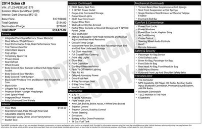 2014 Scion xB Base