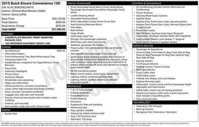 2015 Buick Encore Convenience