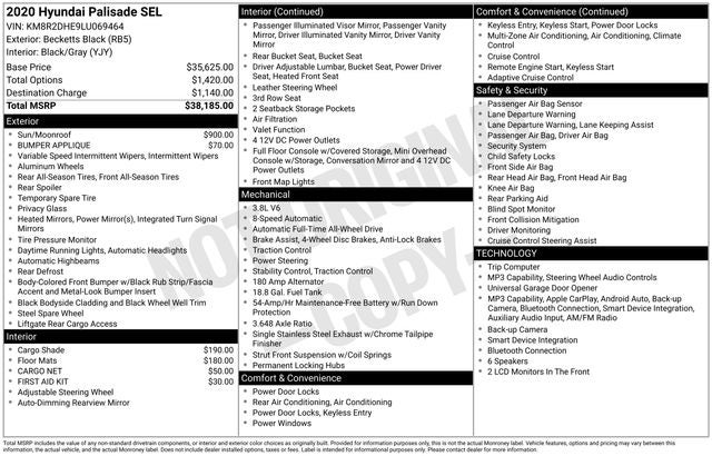 2020 Hyundai Palisade SEL