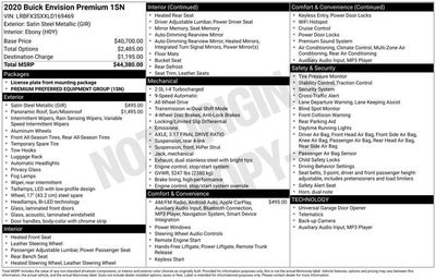 2020 Buick Envision Premium I