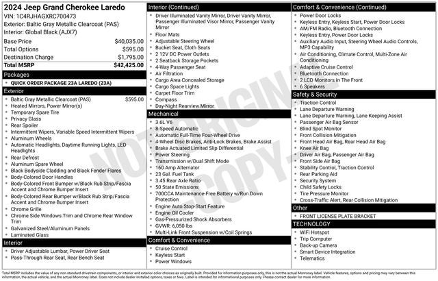 2024 Jeep Grand Cherokee Laredo