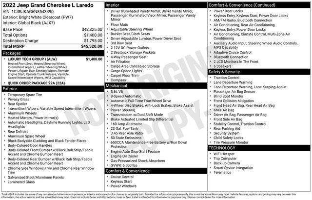 2022 Jeep Grand Cherokee L Laredo