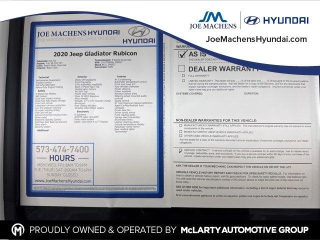 2020 Jeep Gladiator Rubicon