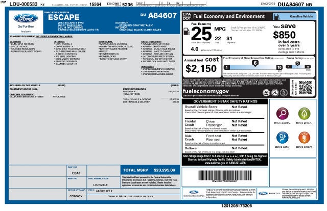 2013 Ford Escape S