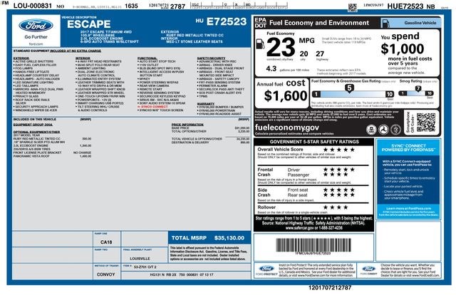 2017 Ford Escape Titanium