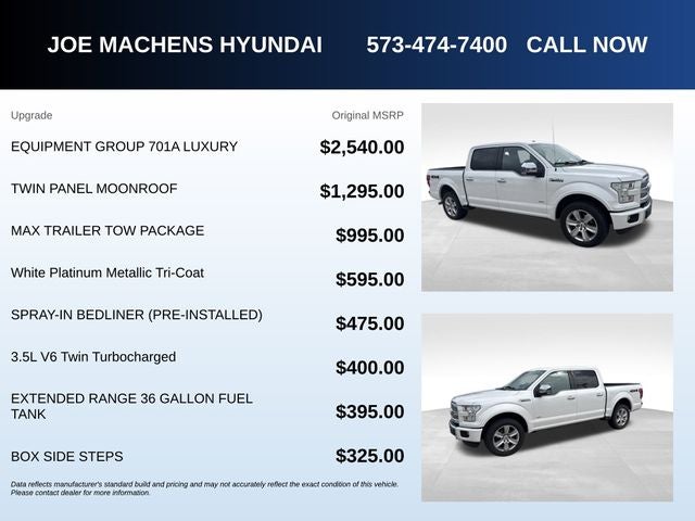 2015 Ford F-150 Platinum
