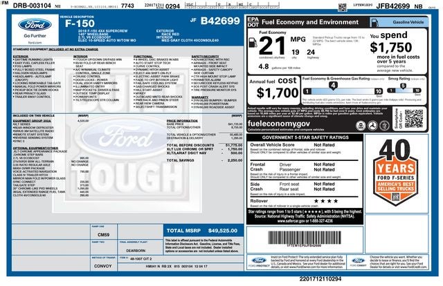 2018 Ford F-150 XLT