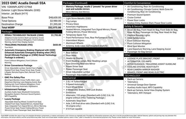 2023 GMC Acadia Denali FWD