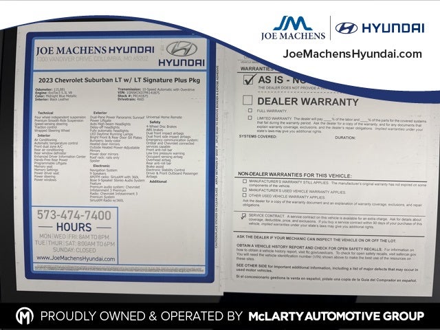 2023 Chevrolet Suburban LT w/ LT Signature Plus Pkg