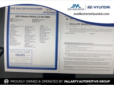 2023 Nissan Altima 2.5 SV FWD