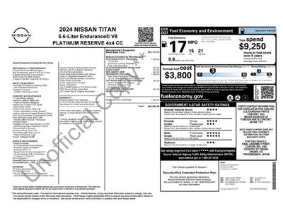 2024 Nissan Titan Platinum Reserve
