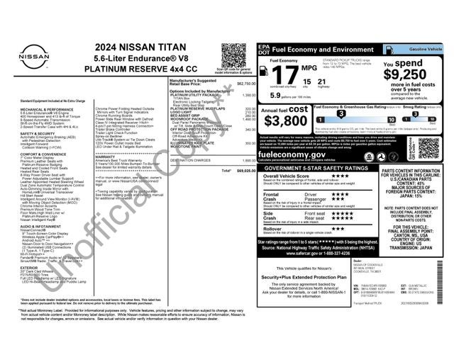 2024 Nissan Titan Platinum Reserve