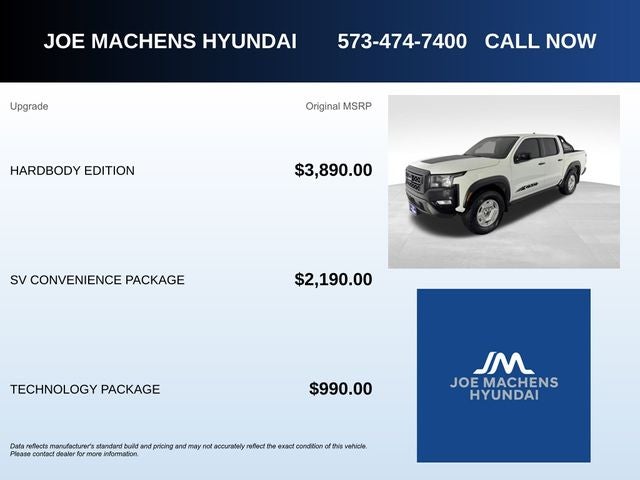 2024 Nissan Frontier SV 4WD Hardbody Edition