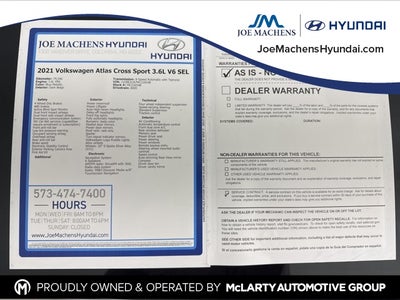 2021 Volkswagen Atlas Cross Sport 3.6L V6 SEL