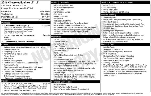 2016 Chevrolet Equinox LT