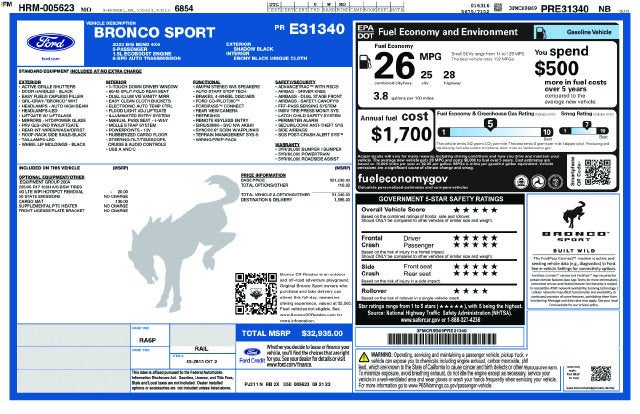 2023 Ford Bronco Sport Big Bend