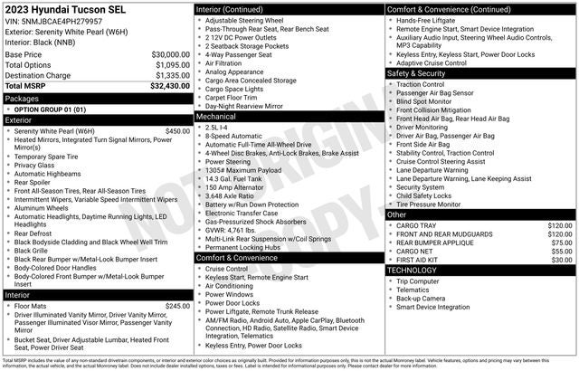 2023 Hyundai Tucson SEL AWD