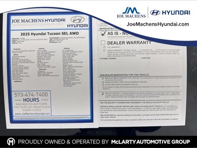 2025 Hyundai Tucson SEL AWD