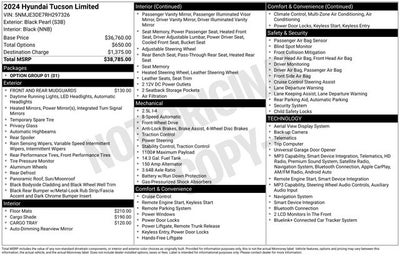 2024 Hyundai Tucson Limited FWD