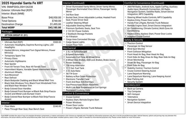 2025 Hyundai Santa Fe XRT AWD