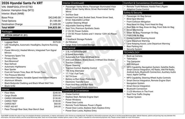 2026 Hyundai Santa Fe XRT AWD