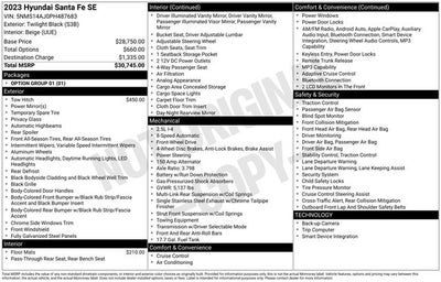 2023 Hyundai Santa Fe SE FWD